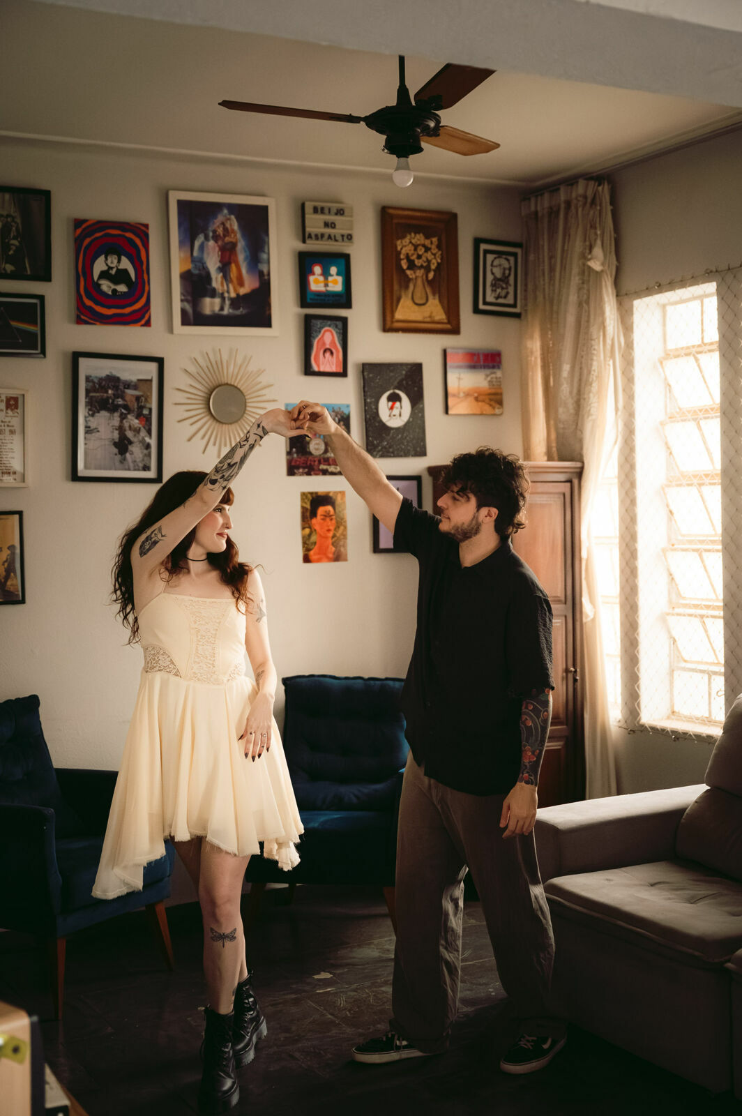 Foto prewedding loja de discos em casa sofia pedro ribeirao preto - Imagem 48