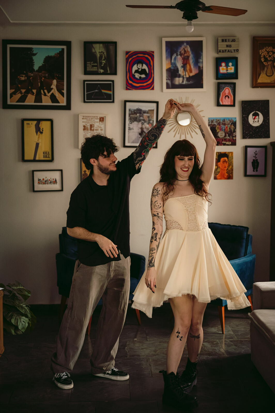 Foto prewedding loja de discos em casa sofia pedro ribeirao preto - Imagem 50
